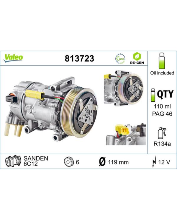 Valeo 690204 Klimakompressor - Kompatibel Mit DENSO Systemen