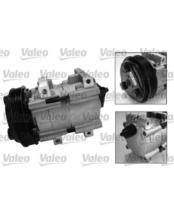 Compressore Climatizzatore Auto Valeo 699857, Per R134a, Puleggia 110mm, Senza Olio PAG - 4
