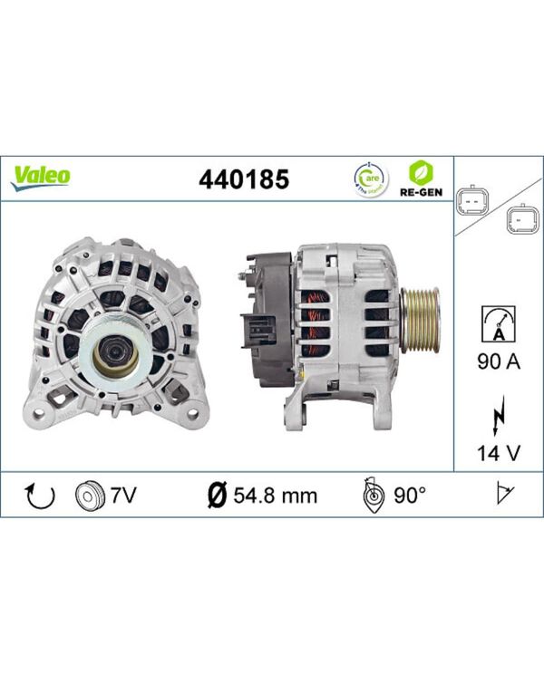Generator VALEO 440185 für Renault Wind Twingo II Modus Grand Clio III ...