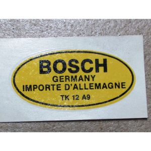 Typenschild wasserlöslich ZB24 für Zündspule Bosch TK12A9 Mercedes Benz label