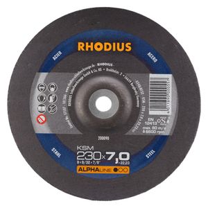 RHODIUS Schruppscheibe KSM | Ø 230 x 7,0 x 22,23mm Form 27