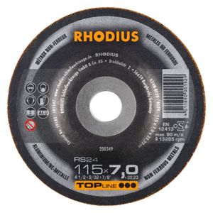 RHODIUS Schruppscheibe RS24 | Ø 115 x 7,0 x 22,23mm Form 27