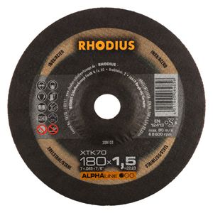 RHODIUS Extradünne Trennscheibe XTK70 | Ø 180 x 1,5 x 22,23mm Form 42