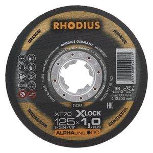 RHODIUS Extradünne Trennscheiben XT70 | Ø 125 x 1,0 x 22,23