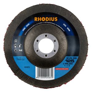 RHODIUS Reinigungsvlies SVS HD | Ø 125 x 22,23mm gekröpft
