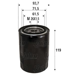 Ölfilter VALEO 586090 für Hyundai Kia Galloper II H100 H-1 Starex Porter