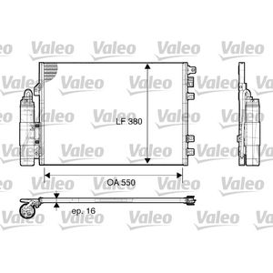 Kondensator Klimaanlage VALEO 817661 für Renault Kangoo Rapid