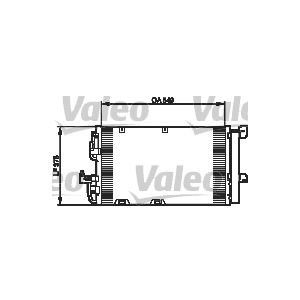 Kondensator Klimaanlage VALEO 818047 für Opel Astra G CC Zafira A
