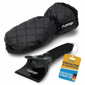 LICARGO Eiskratzer mit Handschuh - Warmer & wasserfester Handschuh