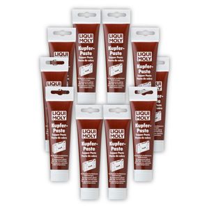 10x 100g LIQUI MOLY 3080 Bremsenpaste Kupferpaste Kupfer-Paste Montage Bremse