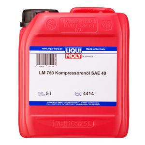 Kompressoröl LIQUI MOLY 4414 LM 750 Kompressorenöl SAE 40 Kanister 5 Liter