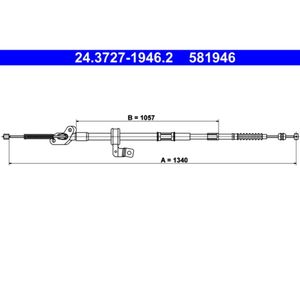 Seilzug Feststellbremse ATE 24.3727-1946.2