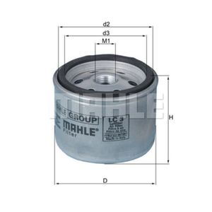 Luftfilter Turbolader MAHLE LC 3