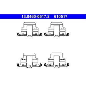 Zubehörsatz Scheibenbremsbelag ATE 13.0460-0517.2 für VW Seat Skoda Audi Leon A3