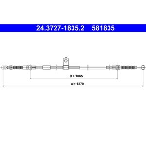 Seilzug Feststellbremse ATE 24.3727-1835.2