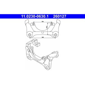 Halter Bremssattel ATE 11.0230-0630.1 für Audi A6 C5 Avant Allroad