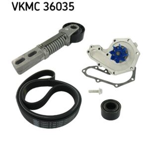 Wasserpumpe + Keilrippenriemensatz SKF VKMC 36035 für Renault Megane I Scénic