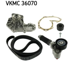 Wasserpumpe + Keilrippenriemensatz SKF VKMC 36070 für Renault Clio II