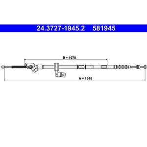 Seilzug Feststellbremse ATE 24.3727-1945.2