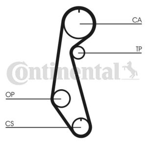 Zahnriemen CONTINENTAL CTAM CT679