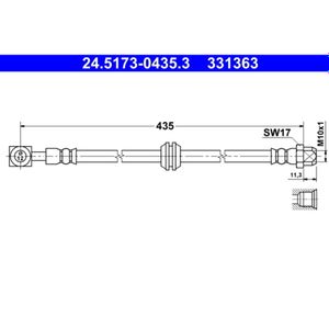 Bremsschlauch ATE 24.5173-0435.3 für Mini