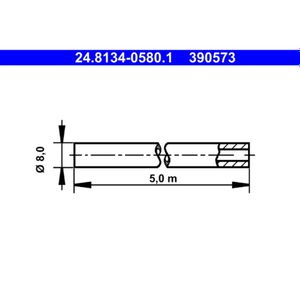 ATE 24.8134-0580.1 Bremsleitung