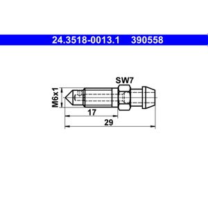ATE 24.3518-0013.1 Entlüfterschraube/-ventil