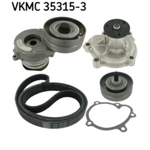 Wasserpumpe + Keilrippenriemensatz SKF VKMC 35315-3 für Opel Astra G CC Corsa C