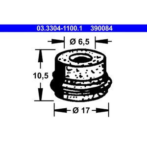 ATE 03.3304-1100.1 Stopfen, Bremsflüssigkeitsbehälter