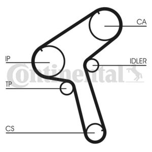 Zahnriemen CONTINENTAL CTAM CT897