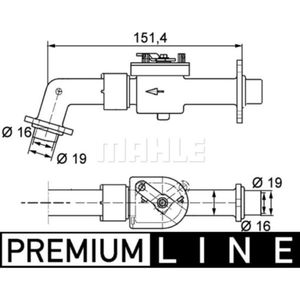 Kühlmittelregelventil MAHLE CV 6 000P