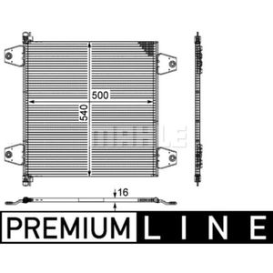 Kondensator Klimaanlage MAHLE AC 121 000P