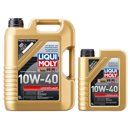 Motoröl LIQUI MOLY 6 Liter Leichtlauf 10W-40 Kanister 5L+1 L Flasche  Motorenöl ❤️ Retromotion