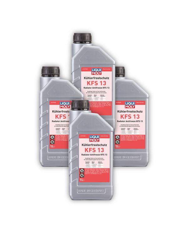 4x 1L LIQUI MOLY 21139 Frostschutzmittel Kühlerfrostschutz KFS 13 Kanister