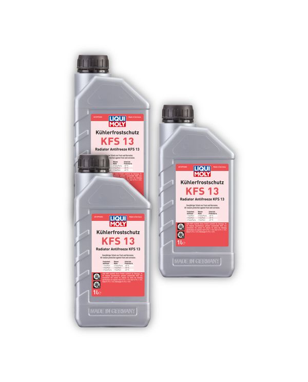 3x 1L LIQUI MOLY 21139 Frostschutzmittel Kühlerfrostschutz KFS 13 Kanister