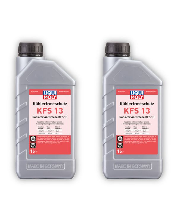 2x 1L LIQUI MOLY 21139 Frostschutzmittel Kühlerfrostschutz KFS 13 Kanister