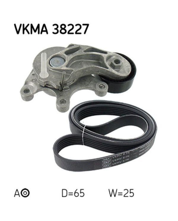 Keilrippenriemensatz SKF VKMA 38227 für BMW 5er X1