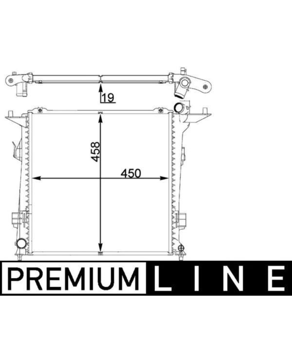 Kühler Motorkühlung MAHLE CR 1401 000P für Kia Cee'd SW Pro