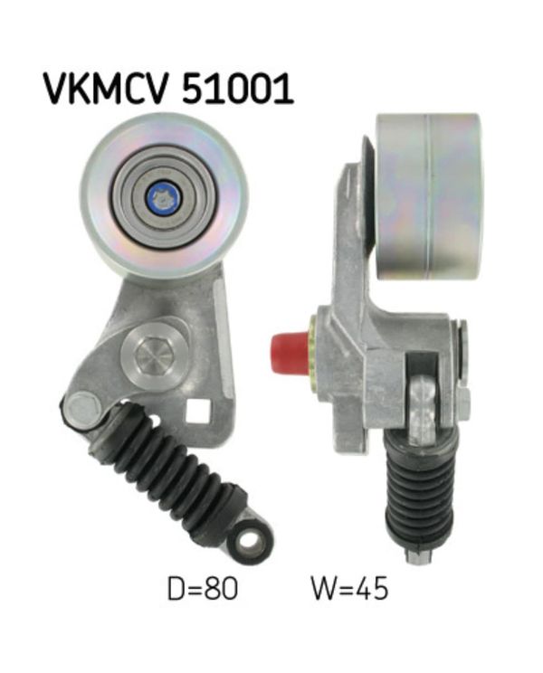 Spannrolle Keilrippenriemen SKF VKMCV 51001 für Ford Mercedes-Benz Land Rover VW