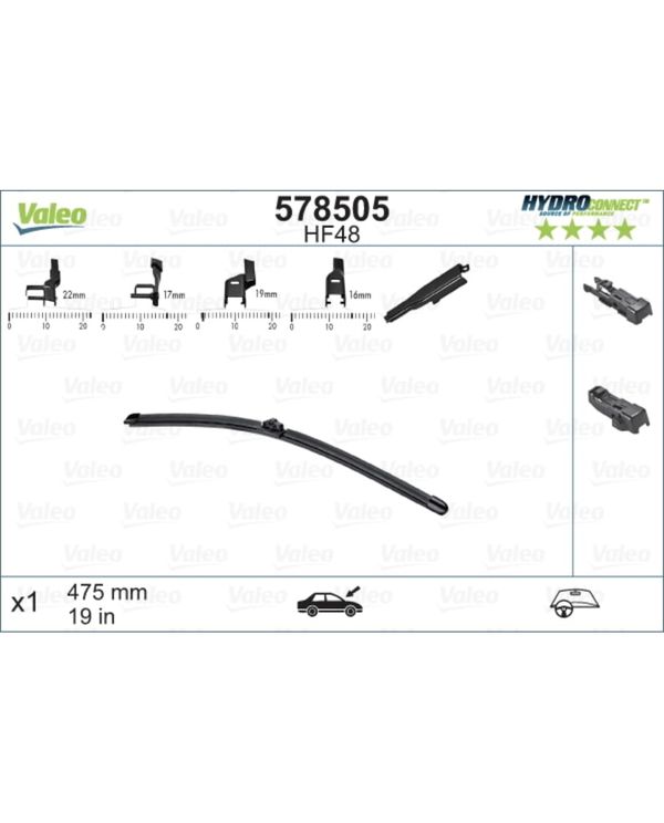 Wischblatt VALEO 578505 (10 Stk.) für BMW VW Skoda Ford Audi Mini Volvo Seat Opel