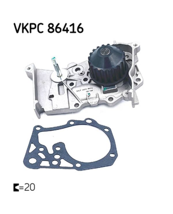 Wasserpumpe Motorkühlung SKF VKPC 86416 für Renault Dacia Lada Megane CC Logan