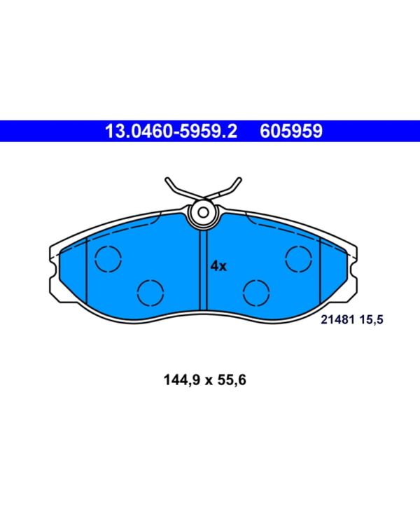 Bremsbelagsatz Scheibenbremse ATE 13.0460-5959.2 für Ford Maverick