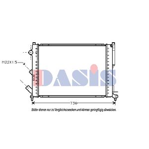 Kühler Motorkühlung AKS DASIS 181470N für Renault Laguna I Grandtour