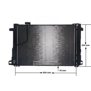 Kondensator Klimaanlage MAHLE AC 786 000S für Mercedes-Benz CLS C