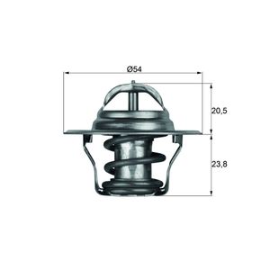 Thermostat Kühlmittel MAHLE TX 14 87D für VW Audi Skoda Seat Golf III Vento A3