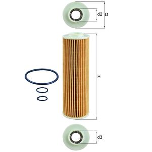 Ölfilter MAHLE OX 183/5D für Mercedes-Benz C