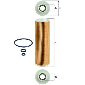 Ölfilter MAHLE OX 183/5D1 für Mercedes-Benz E