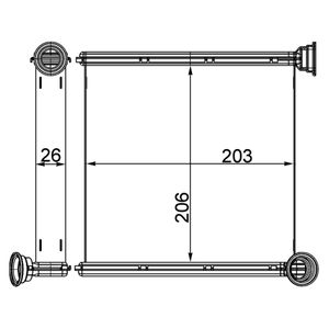 Wärmetauscher Innenraumheizung MAHLE AH 256 000S für Seat VW Audi Skoda Cupra A3
