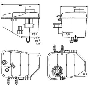 Ausgleichsbehälter Kühlmittel MAHLE CRT 126 000S für Mercedes-Benz C