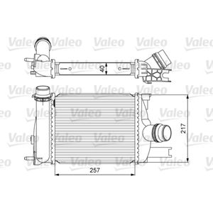 Ladeluftkühler VALEO 818622 für Renault Dacia Clio IV Grandtour Logan II